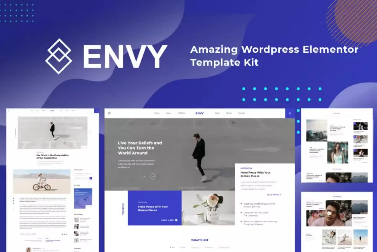 Envy - News Magazine Elementor Template