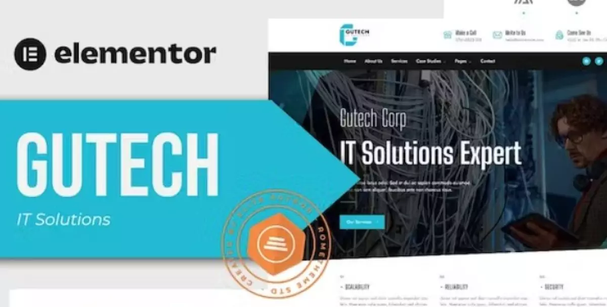 Gutech - IT Solutions Elementor Template Kit