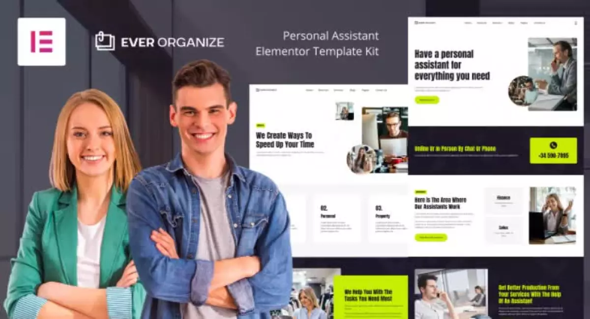 Ever Organize - Personal Assistant Elementor Template