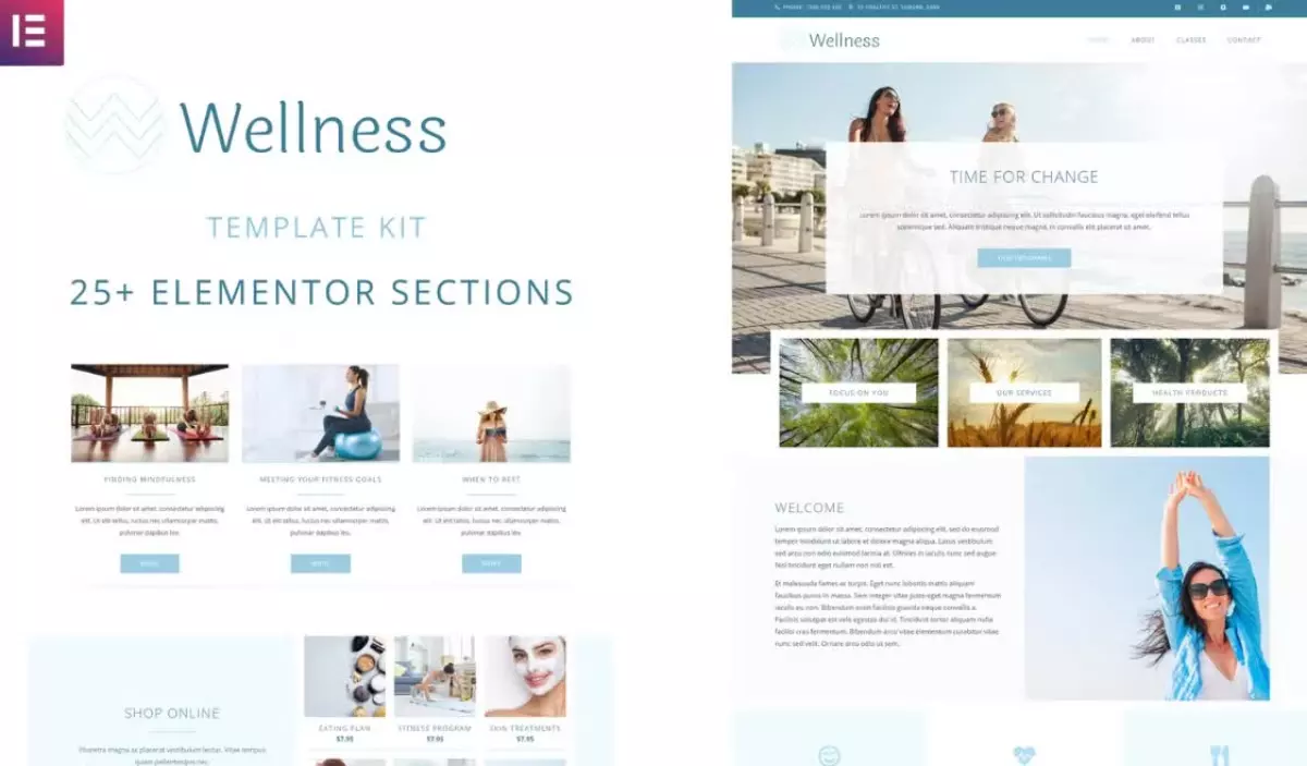 Wellness - Elementor Template