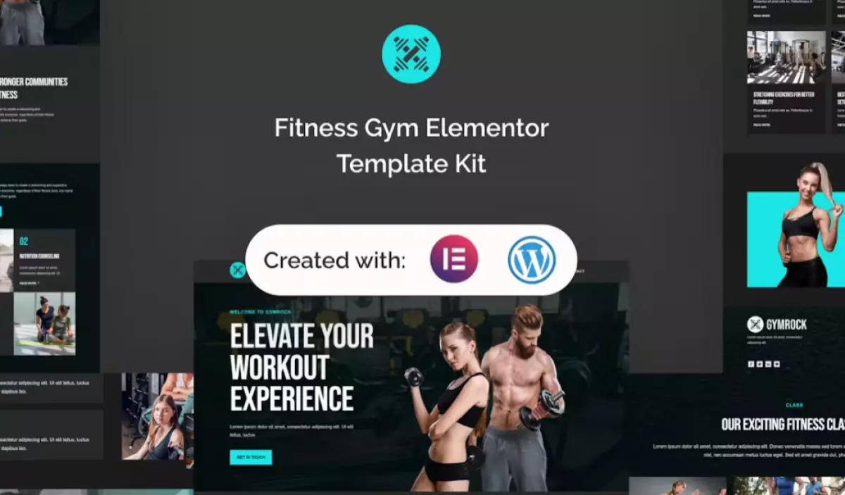 Gymrock - Fitness Gym Elementor Template Kit