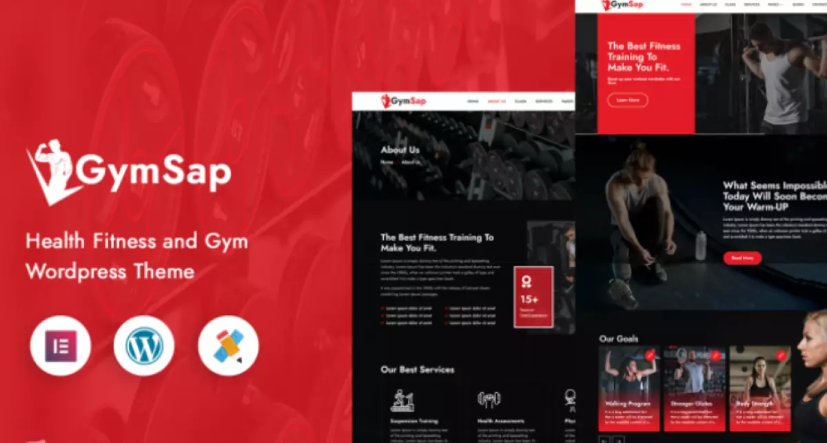 Gymsap Health Fitness and Gym Wordpress Theme