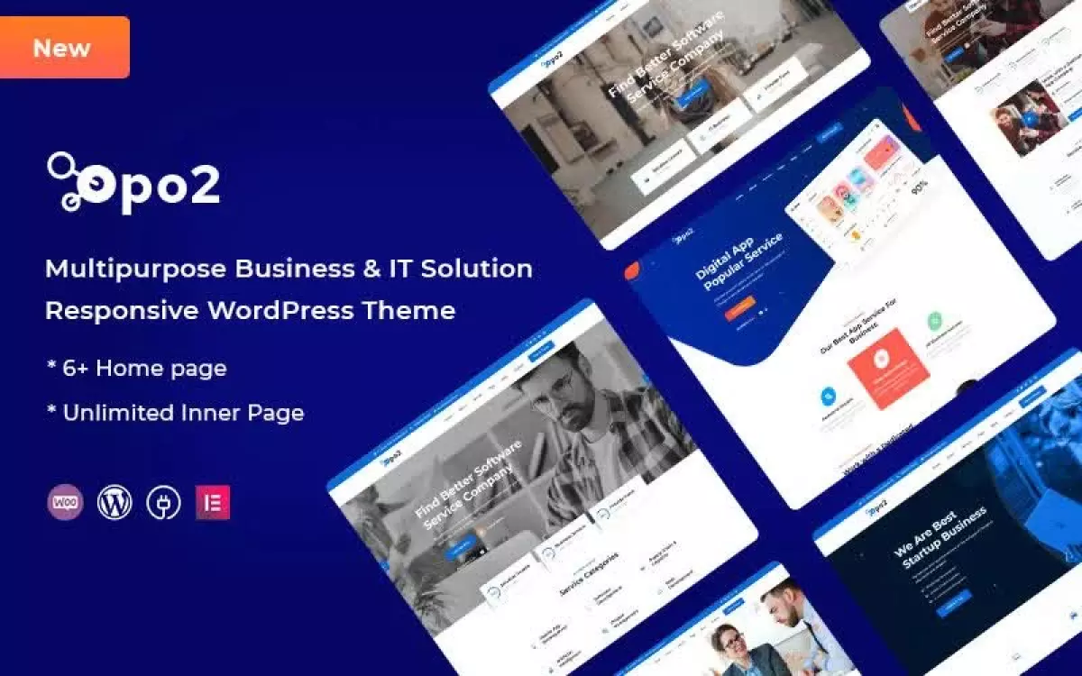 Opo2 - Multipurpose Business and It Solution WordPress Theme