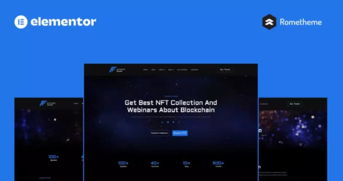 Fortynes - NFTs Conference Elementor Pro Full Site