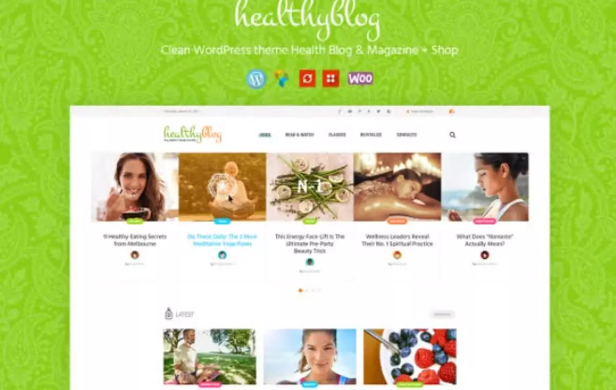 Healthy Living WordPress Theme 1.2.4