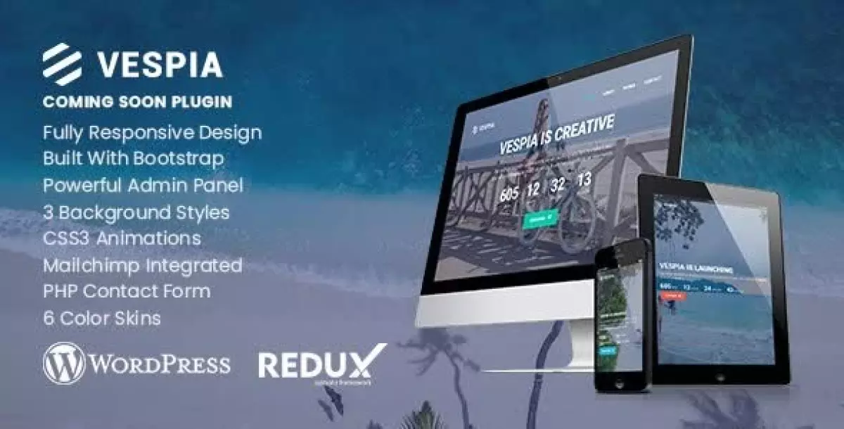 [WISH] Vespia - Creative Coming Soon WordPress