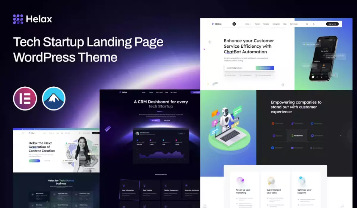 Helax – Tech Startup WordPress Theme