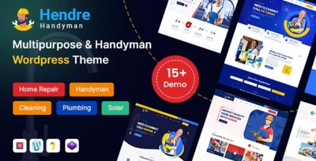 Hendre - Repaire, Plumbing &amp; Handyman Services WordPress Theme