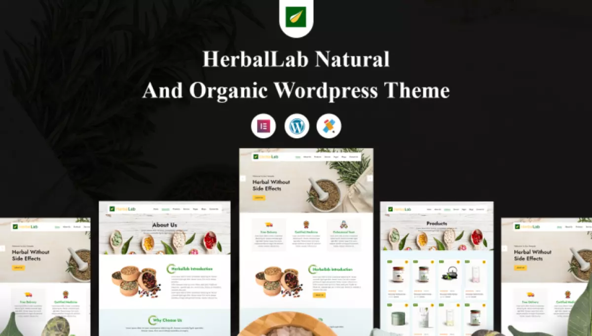 HerbalLab Natural and Organic Wordpress Theme