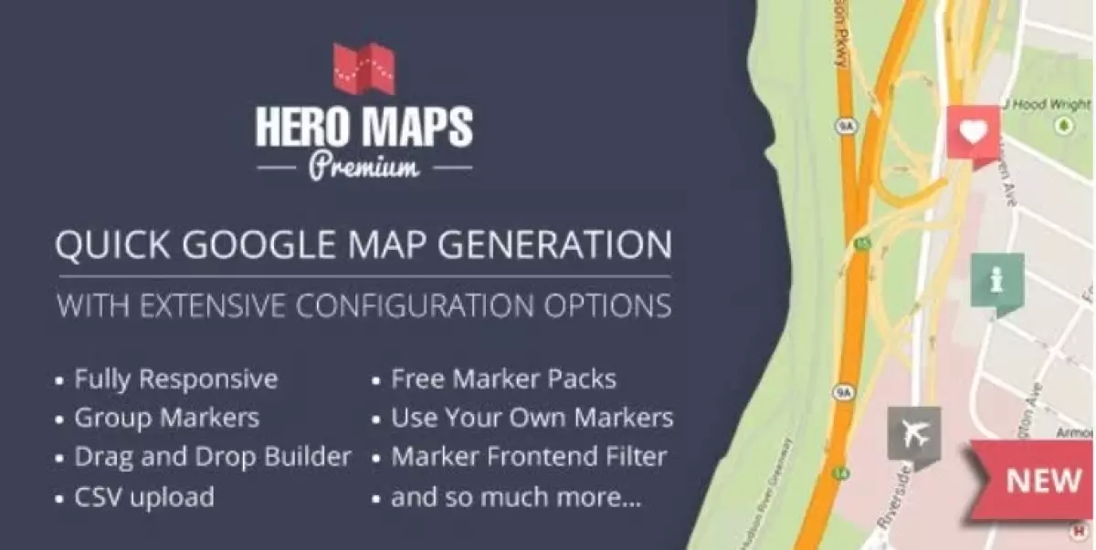 Hero Maps Premium - Customizable Google Maps Plugin 2.3.9