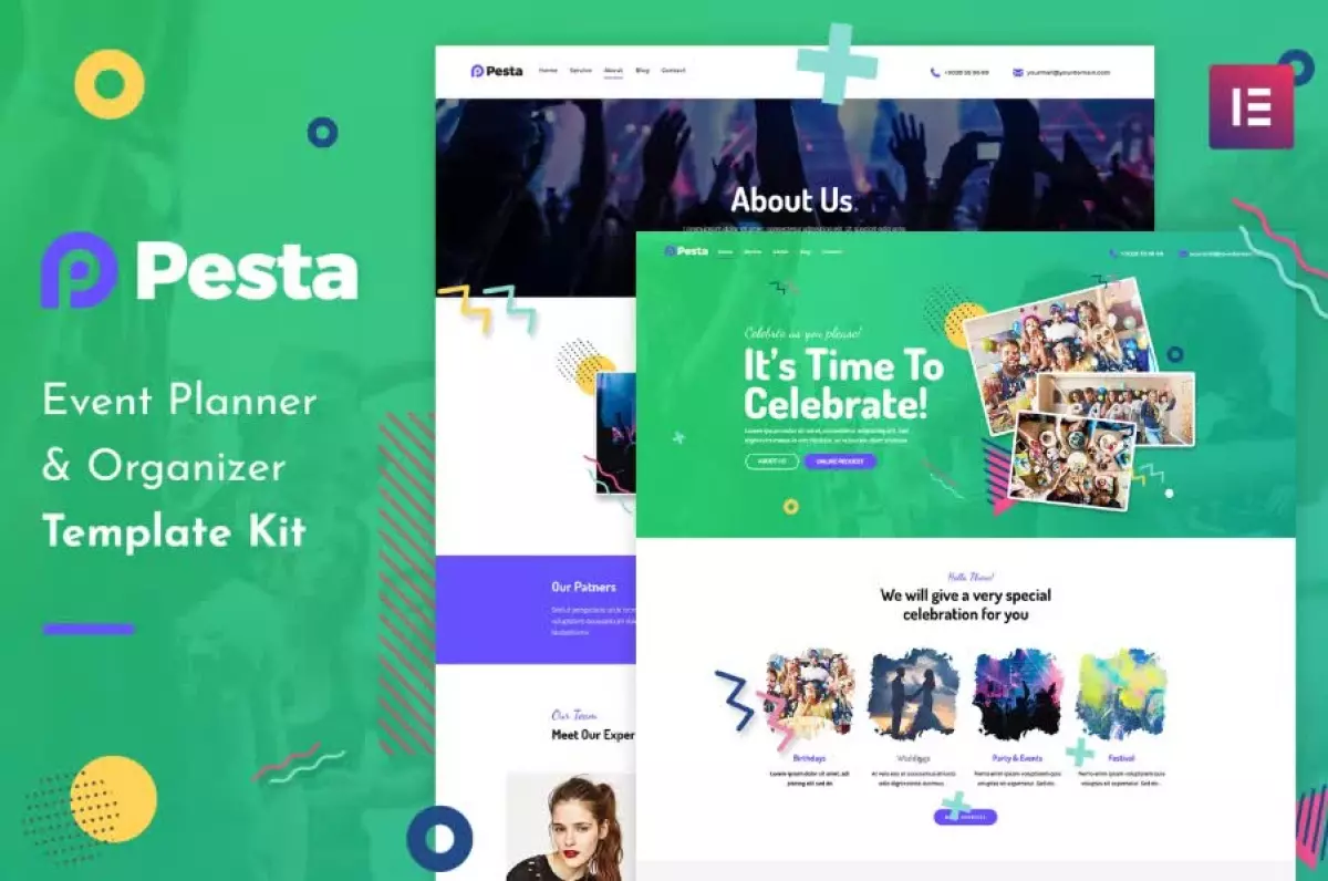 Pesta Kit - Event Planner & Organizer Elementor Template