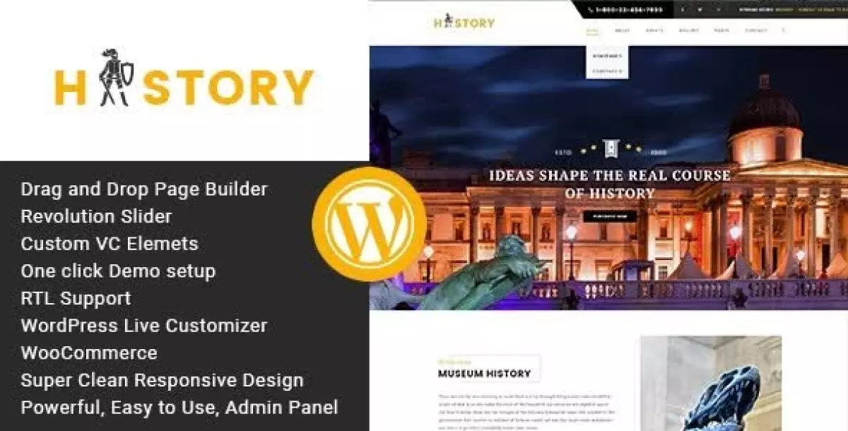 History- Museum & Exhibition WordPress Theme 1.2.2