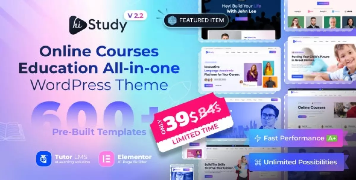 HiStudy - Online Courses &amp; Education Template