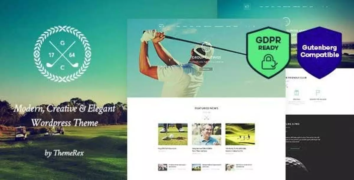 N | Golf Club, Sports & Events WordPress Theme