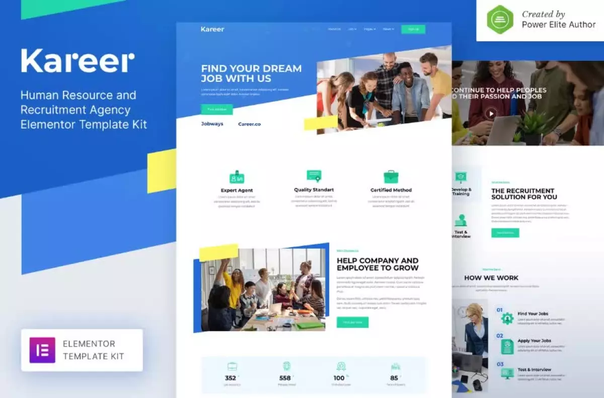 Kareer – Human Resource & Recruitment Agency Elementor Template