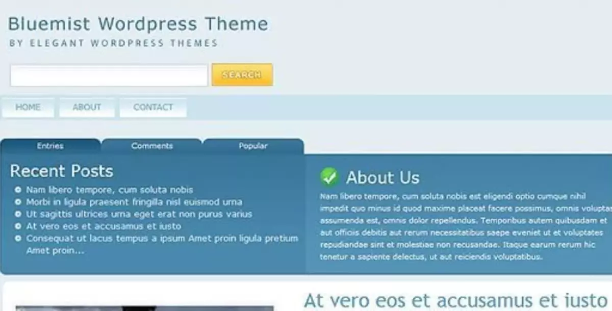 Elegant Themes BlueMist WordPress Theme