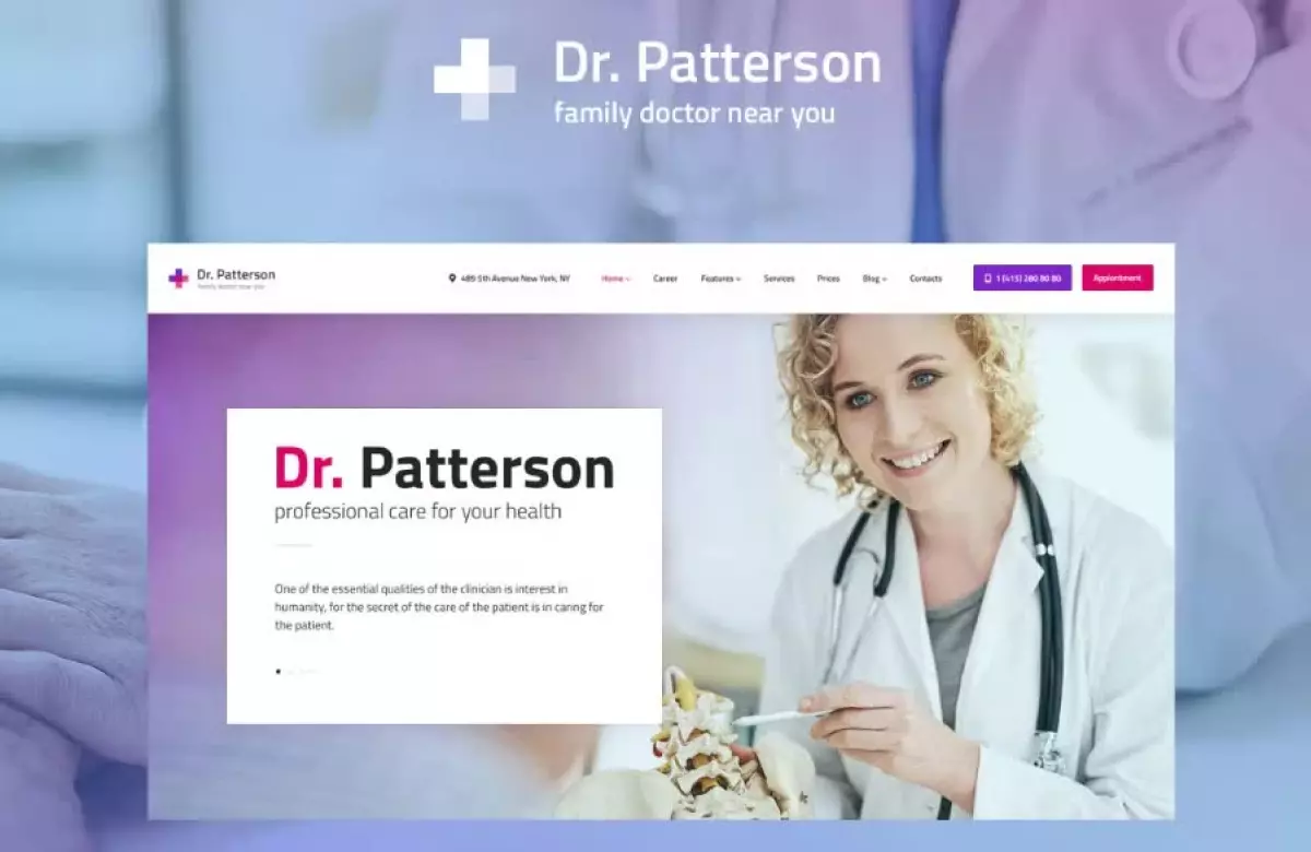 Dr.Patterson - Medical WordPress theme