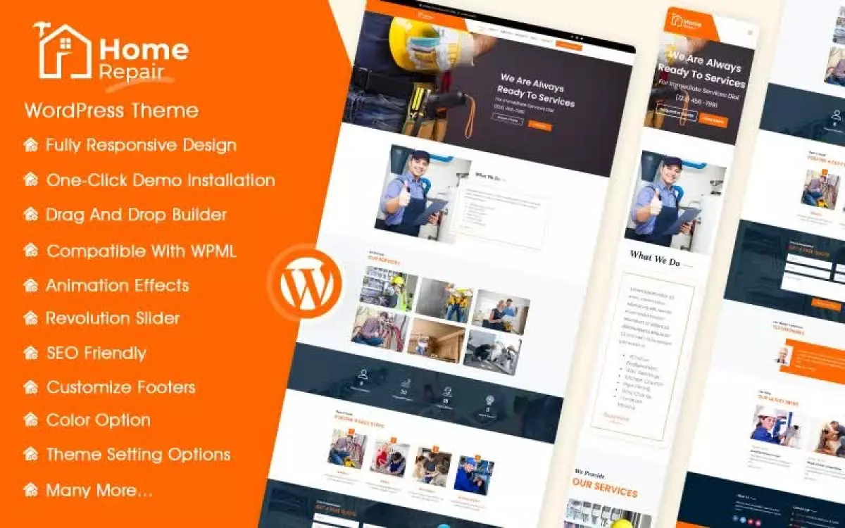 Home Repair Services WordPress Theme