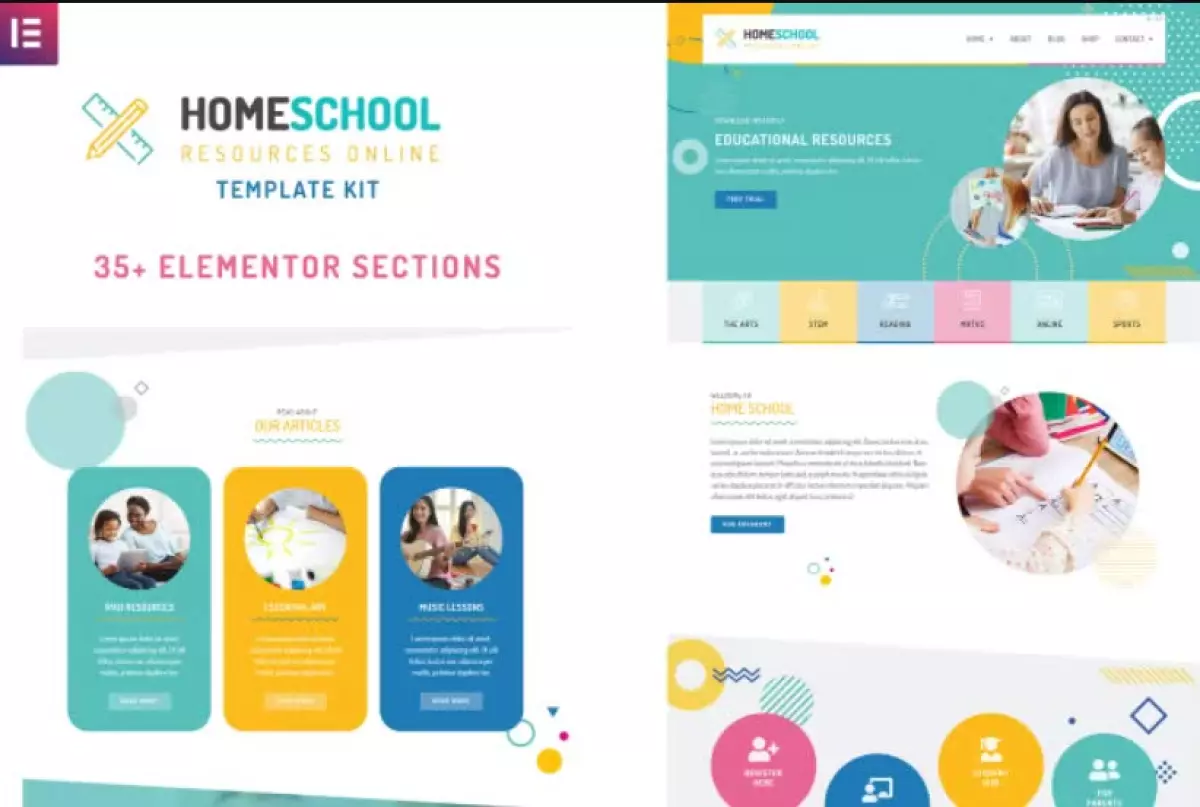 Home School - Premium Elementor Template