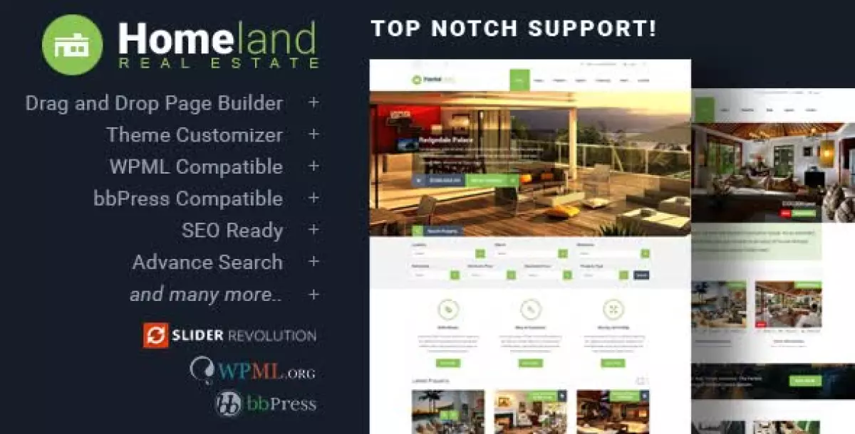 Homeland - Responsive Real Estate Theme for WordPress