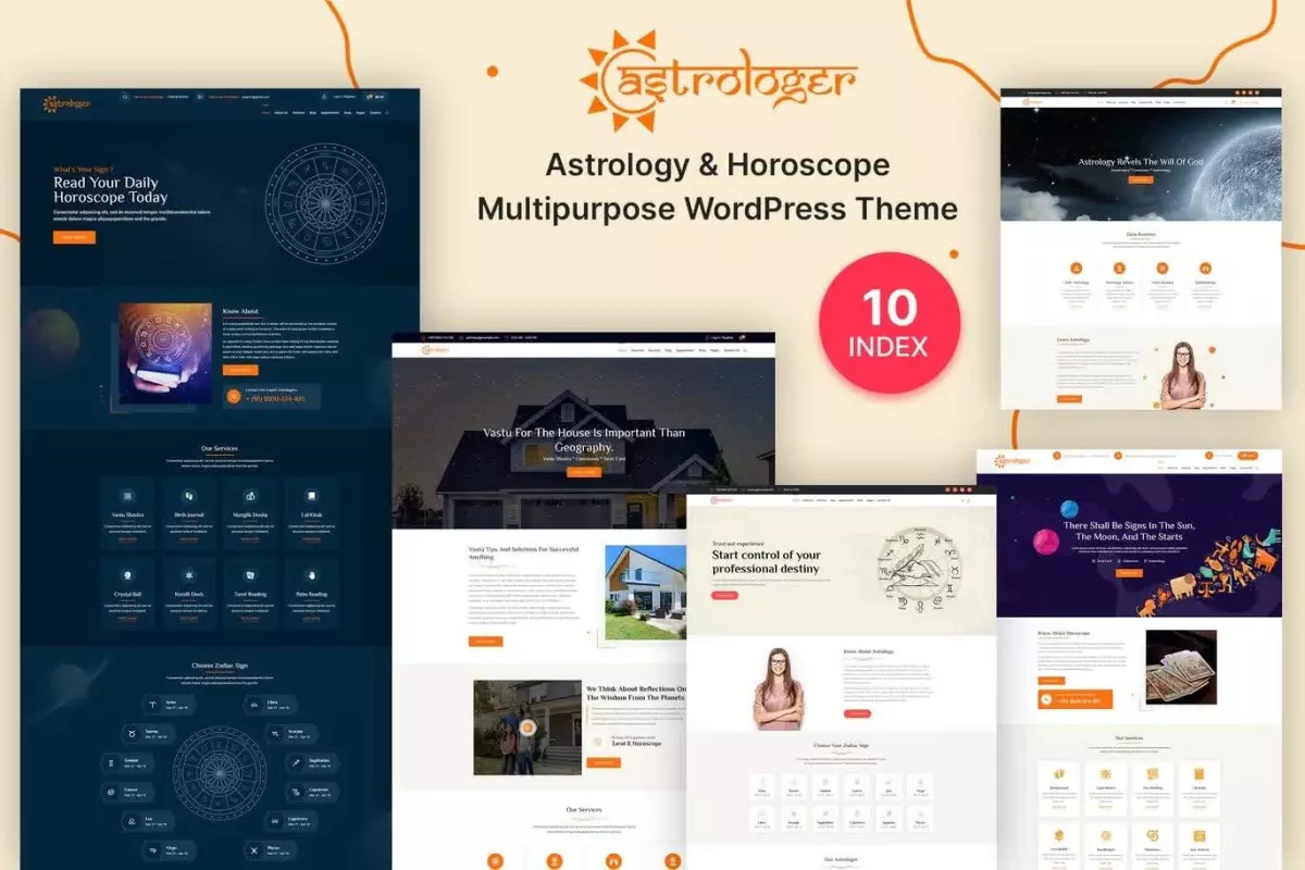 Horoscope and Astrology WordPress Theme With AI Content Generator 1.0.8