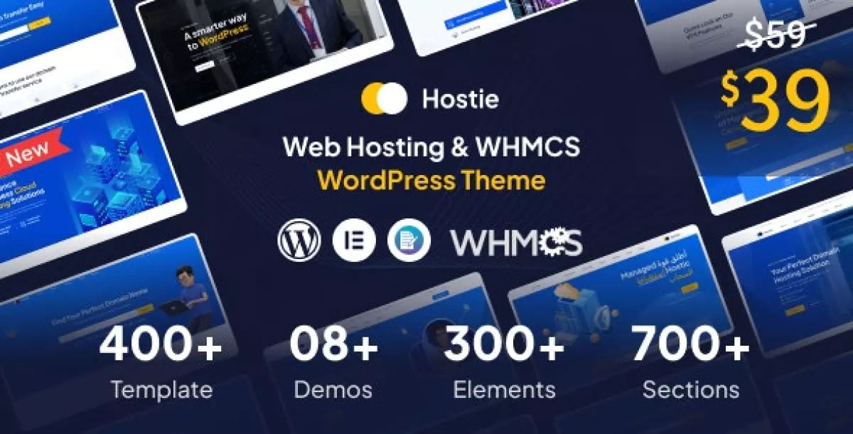 Hostie - Web Hosting &amp; WHMCS WordPress Theme