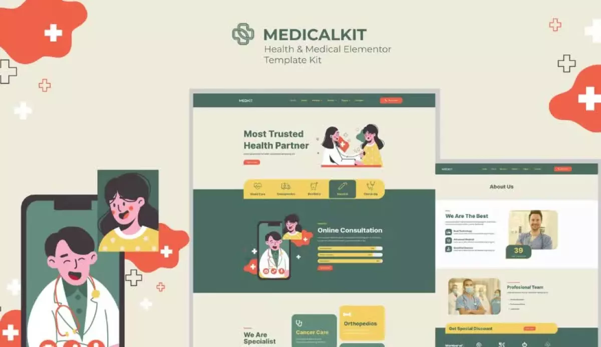 Medicalkit - Health & Clinical Care Elementor Template