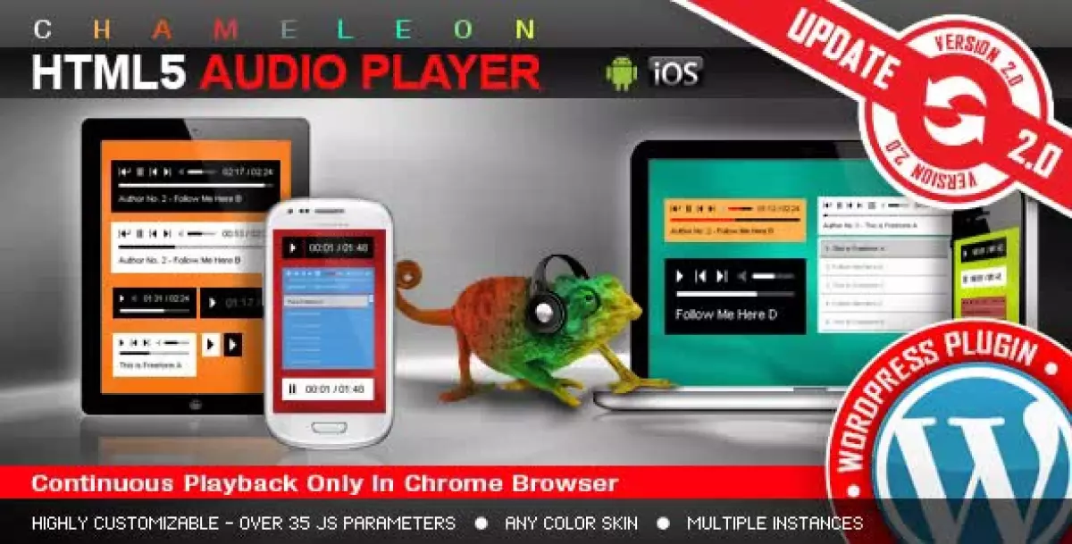 HTML5 Audio Player WordPress Plugin 3.4