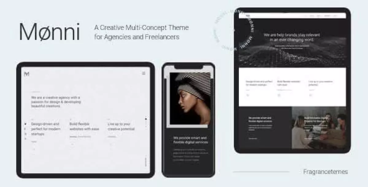 Monni - A Creative Multi-Concept Theme for Agencies and Freelancers