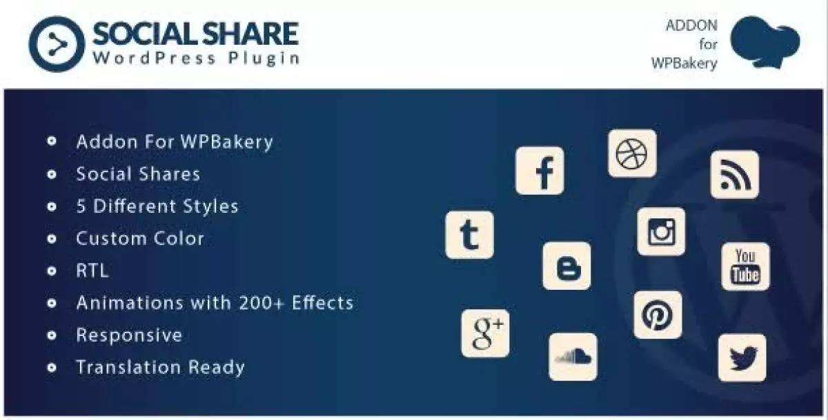 [WISH] Social Share - Addons for WPBakery Page Builder WordPress