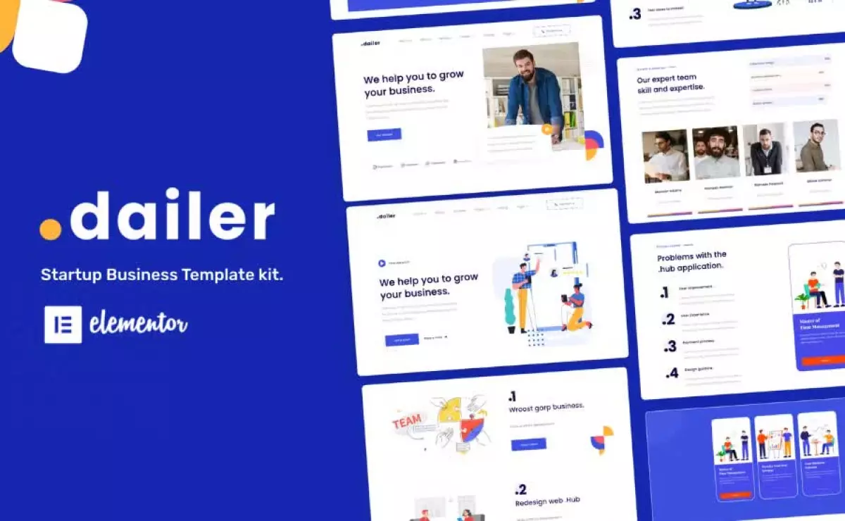 Dailer - Startup Elementor Template