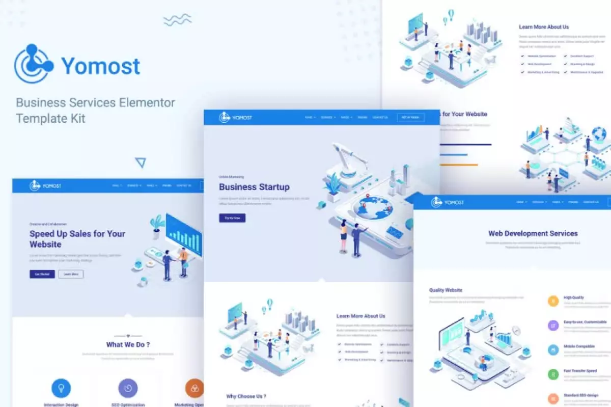 Yomost - Business Services Elementor Template