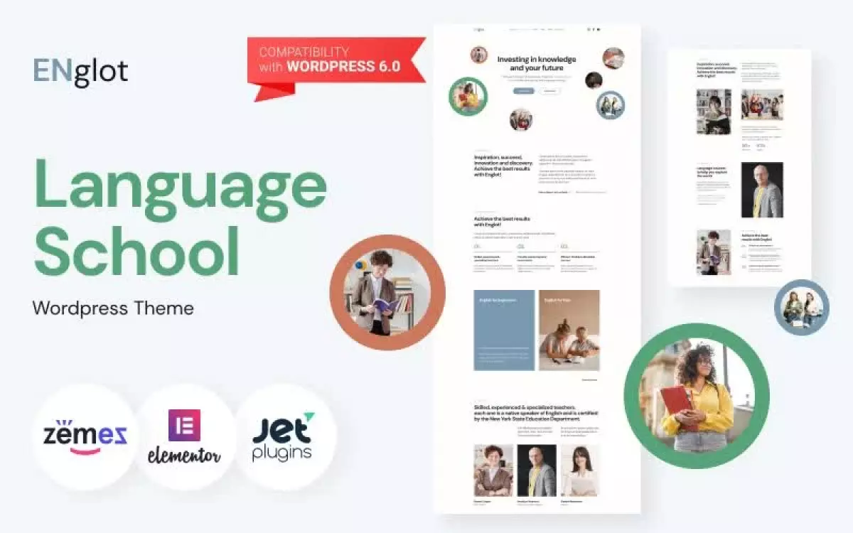 Englot - Clean Language Course WordPress Theme