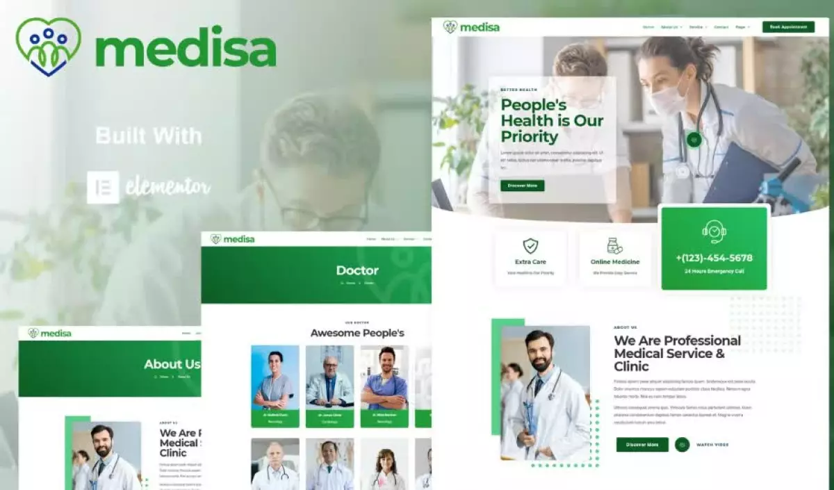 Medisa - Medical Elementor Template