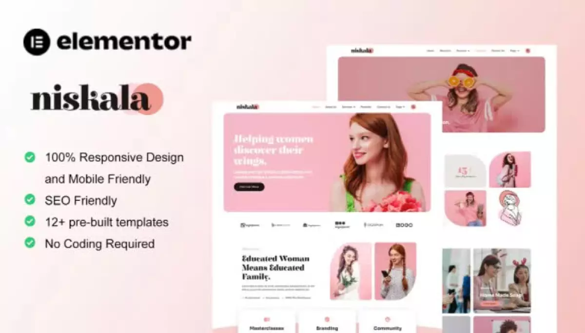 Niskala - Feminine Business Elementor Template