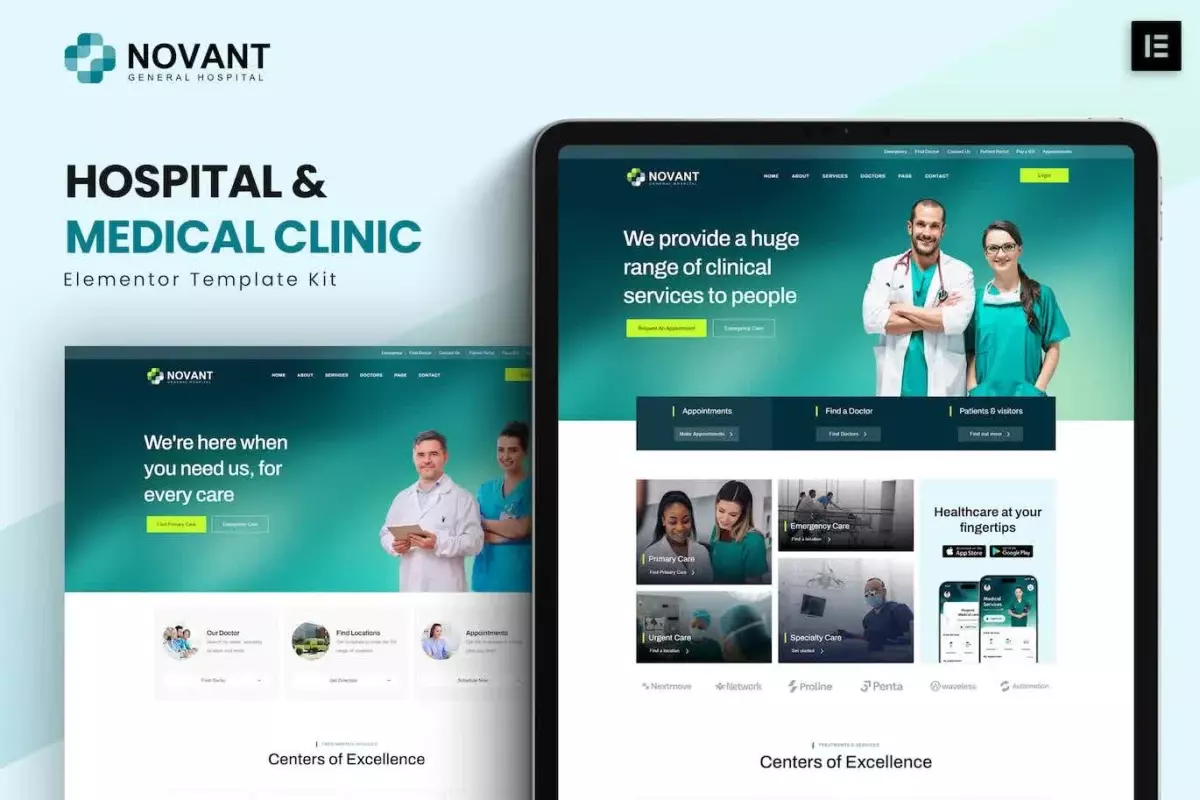 Novant - Hospital And Medical Clinic Elementor Template