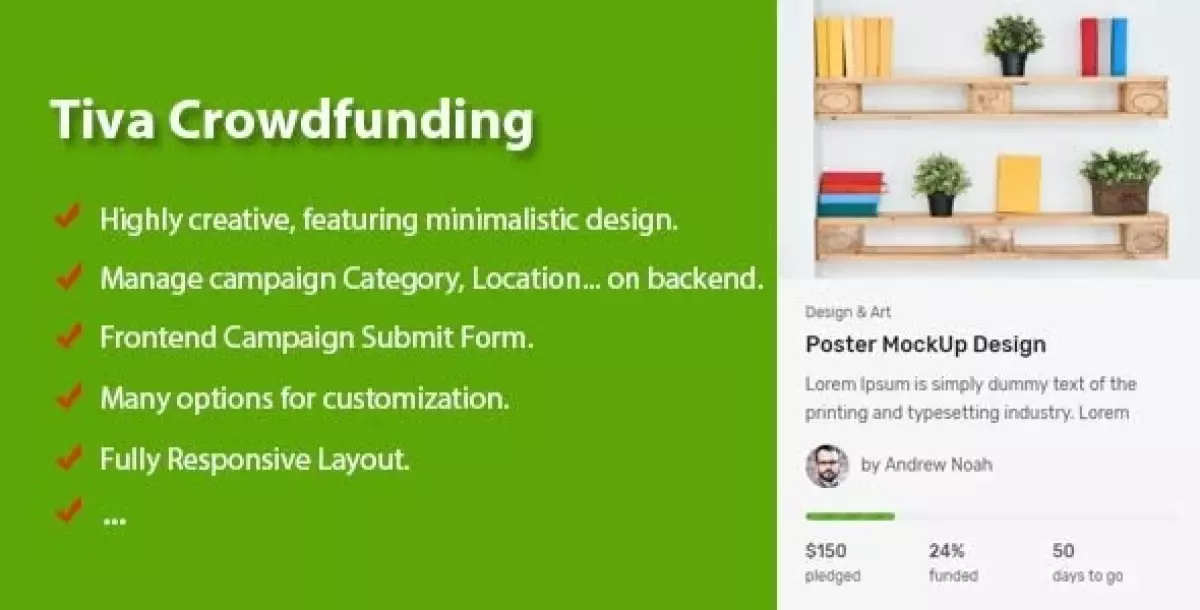 Tiva Crowdfunding - Wordpress Crowdfunding System