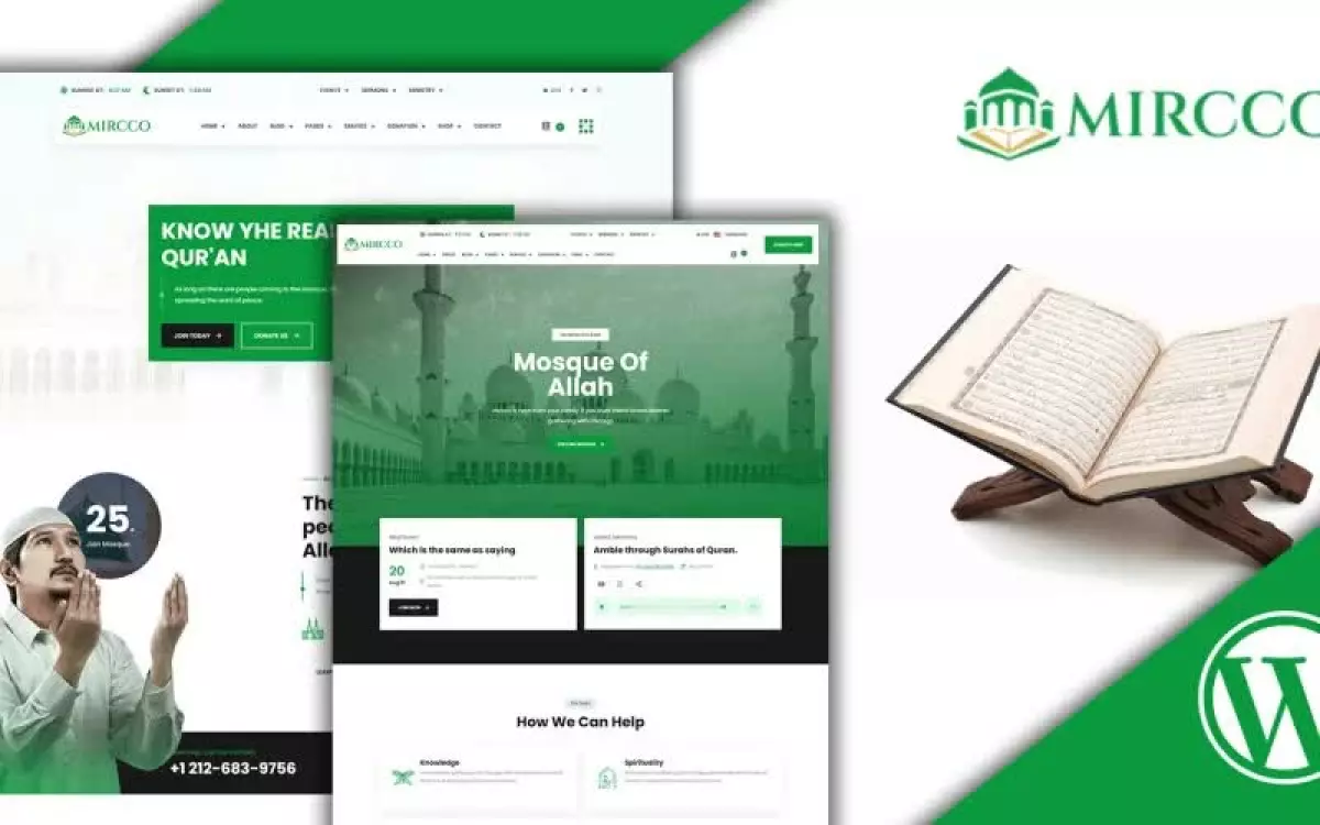 Mircco Islamic Center And Mosque WordPress Theme