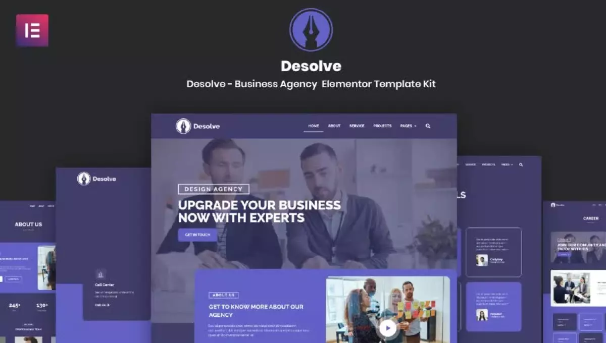 Desolve - Business Agency Elementor Template