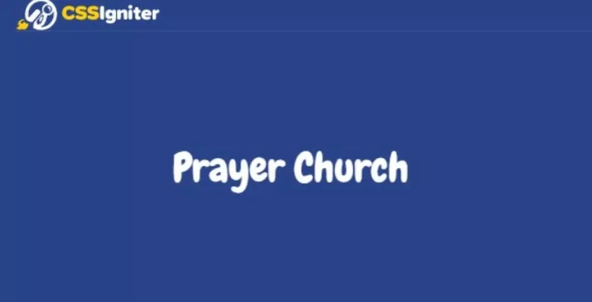 CSS Igniter Prayer Church  – WordPress Theme