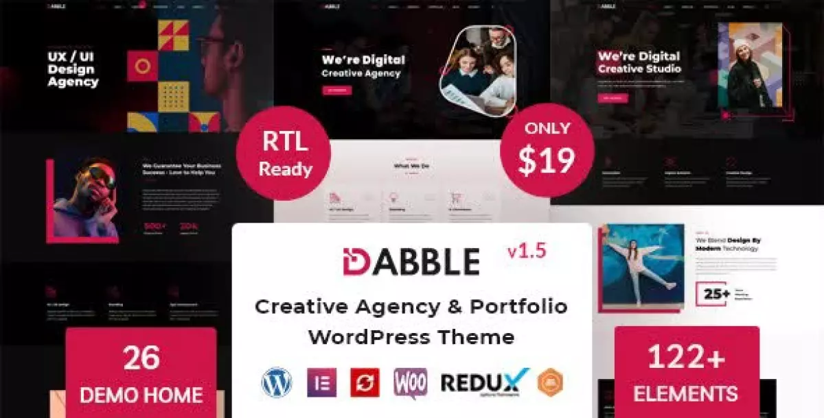 Dabble - Creative Agency & Portfolio WordPress Theme