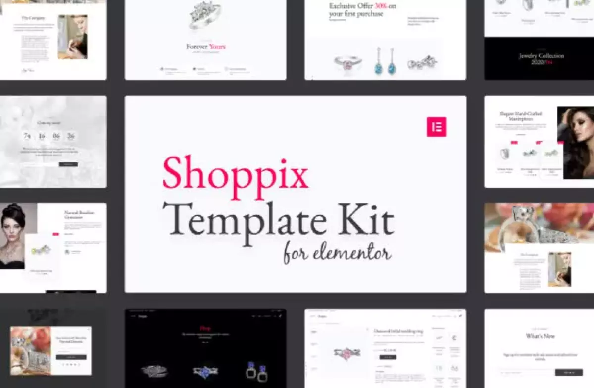 Shoppix - Jewellery Shop Elementor Template