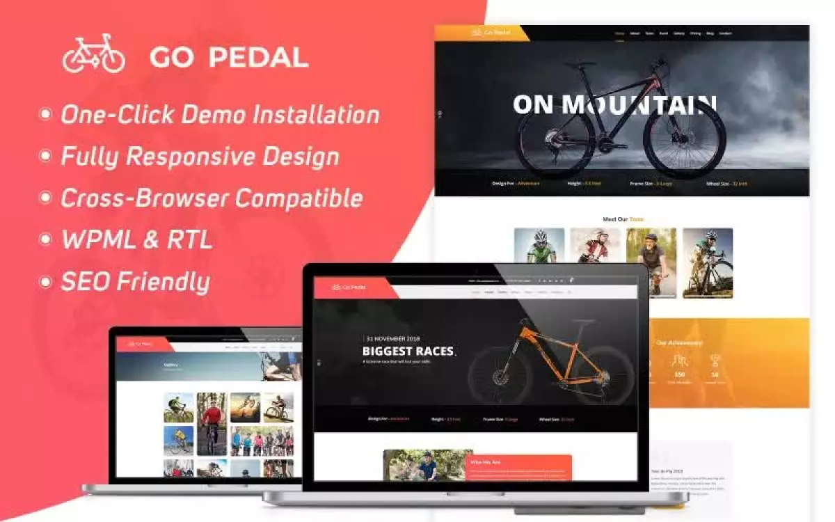 Go Pedal - Cycling WordPress Theme