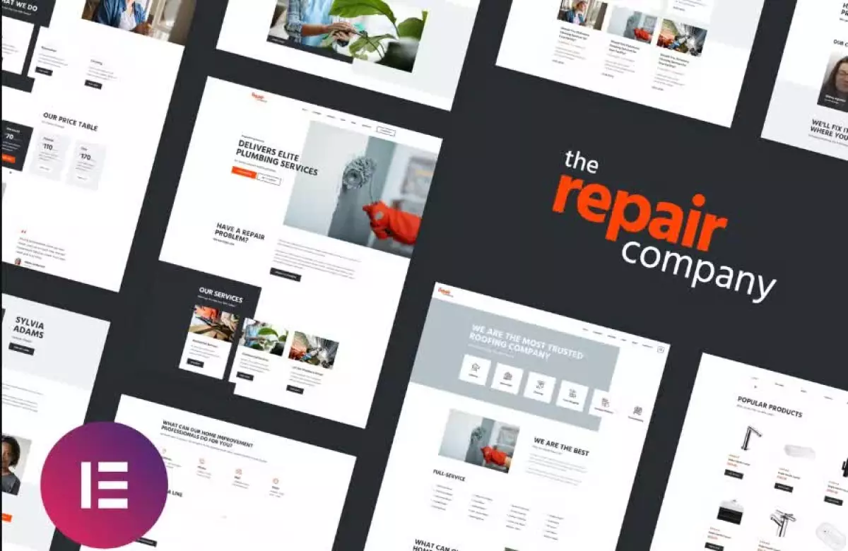 Renovirta - Plumbing & Repair Elementor Template