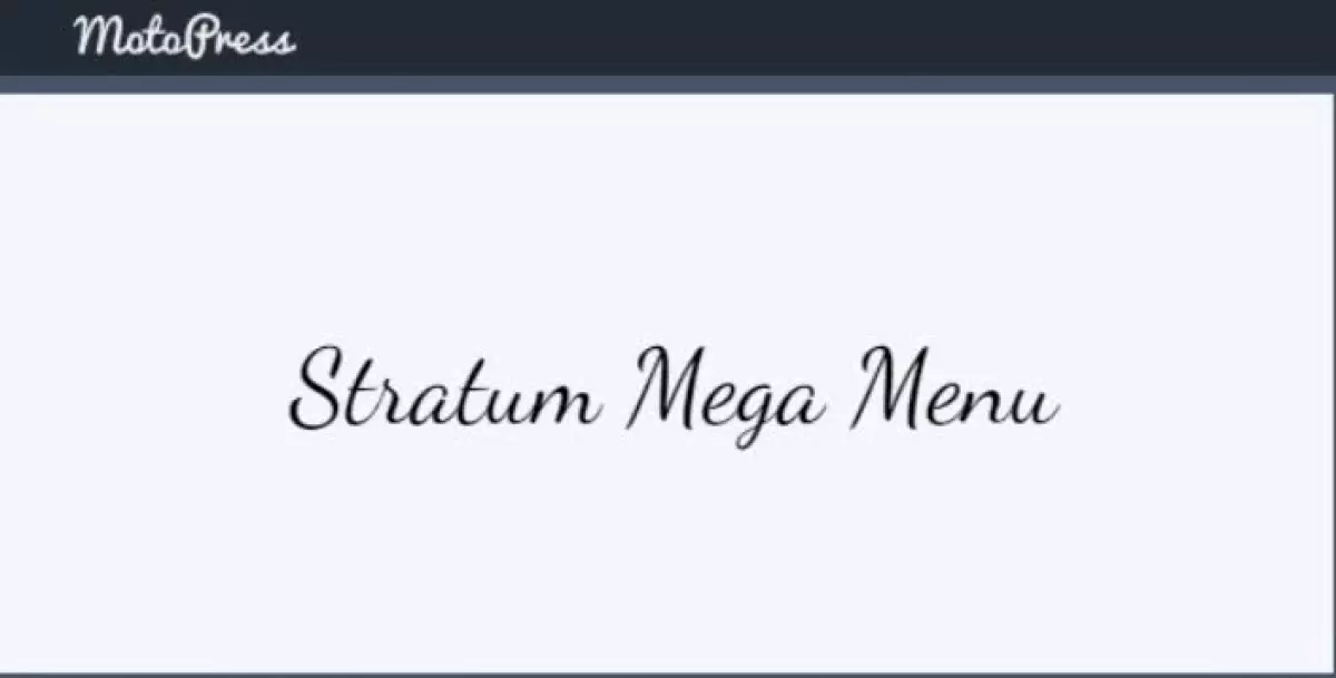 Stratum Mega Menu