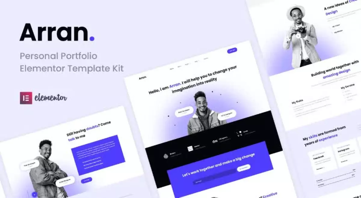 Arran - Personal Portfolio Elementor Template