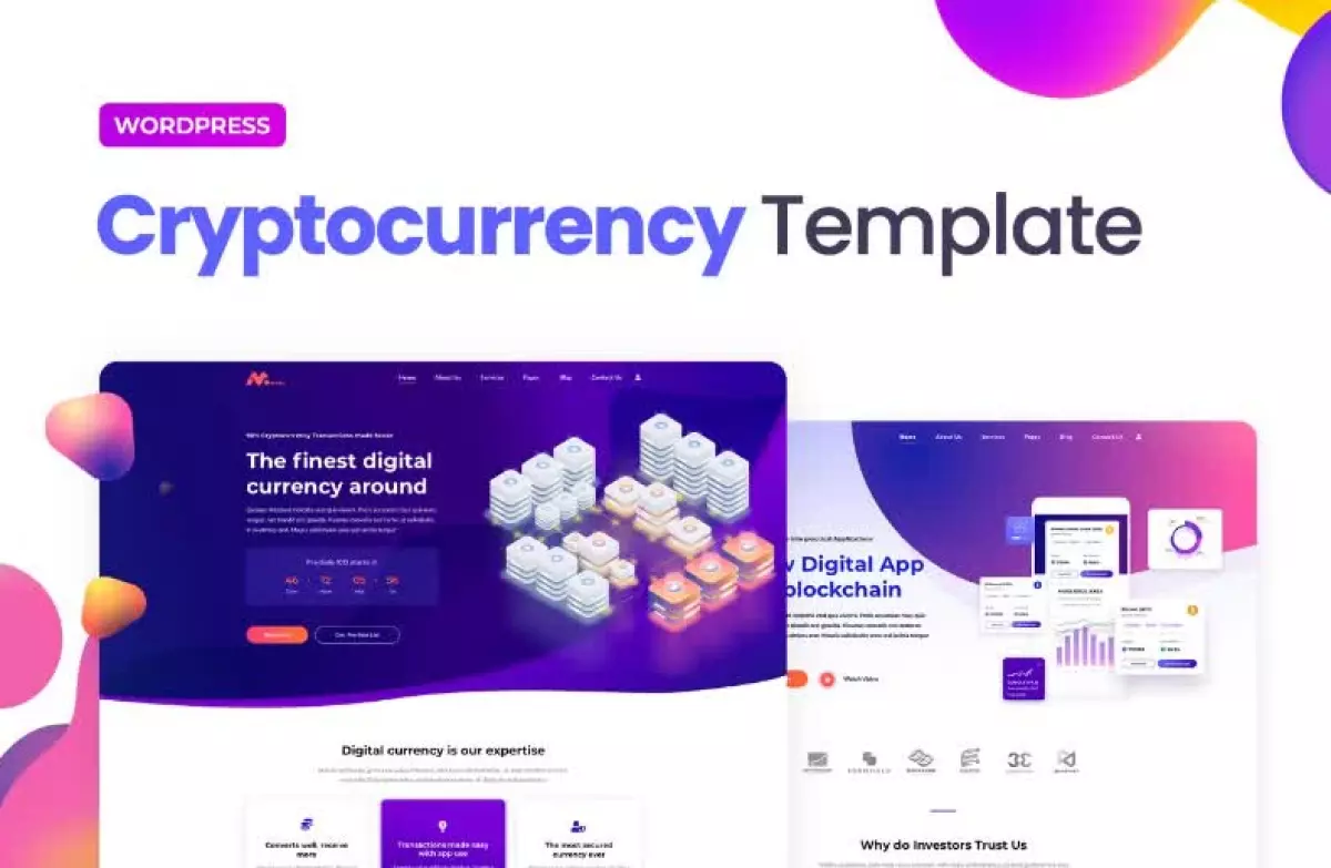 Moneer – Cryptocurrency Elementor Template