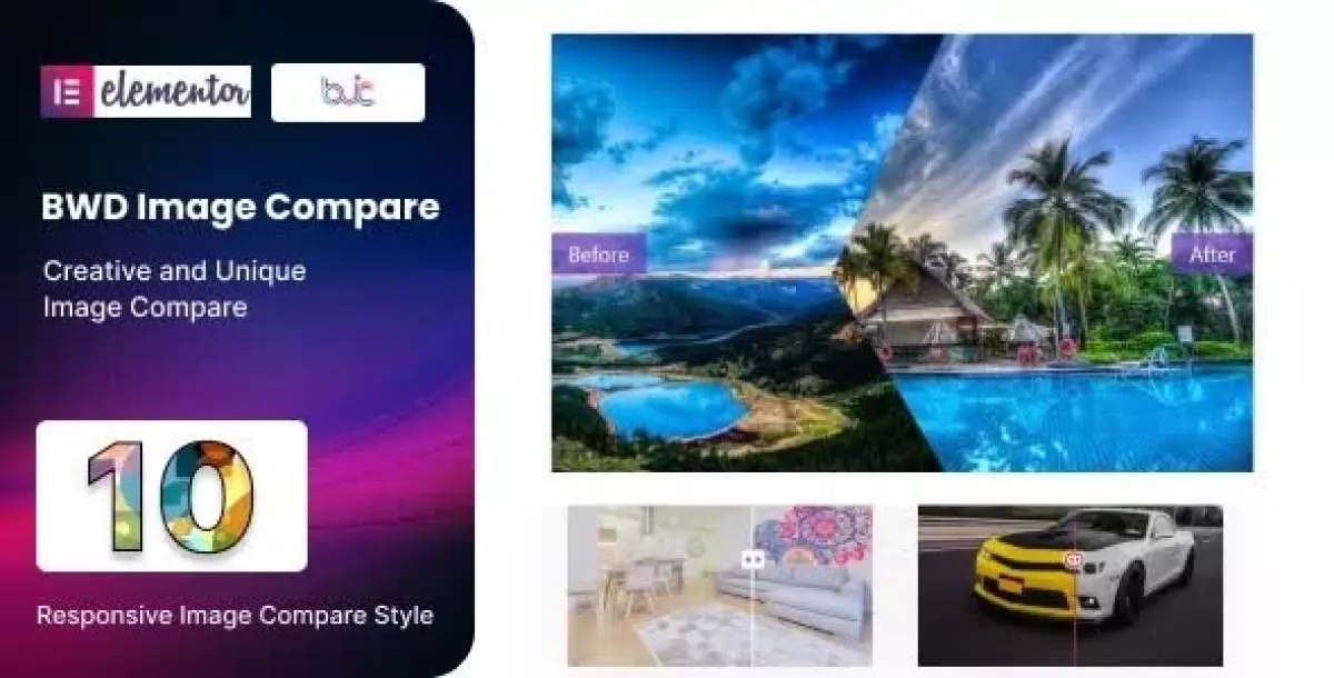 Image Compare addon for elementor 1.0