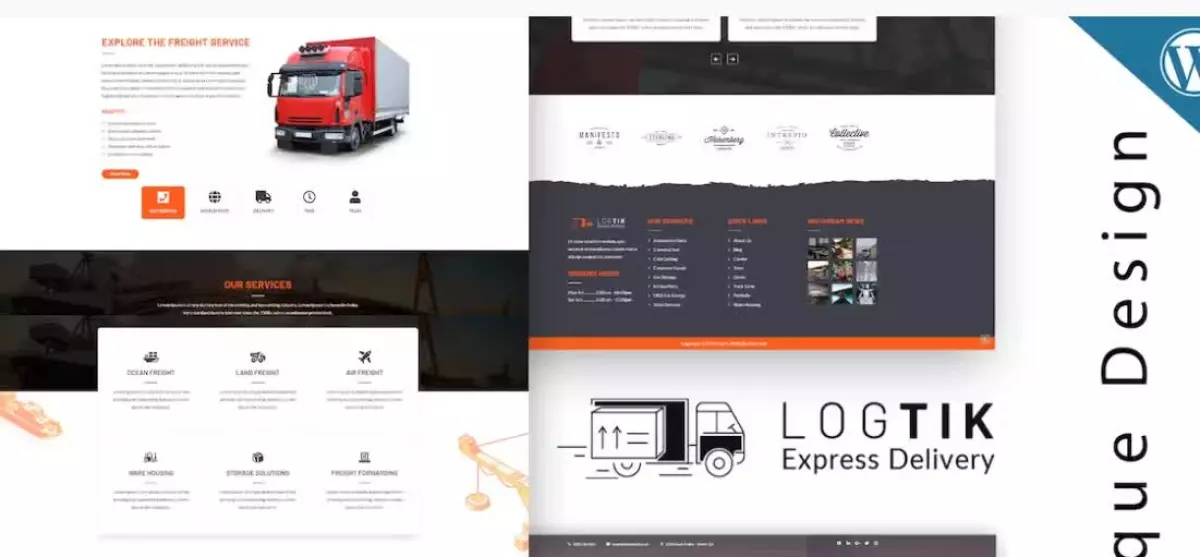 Logtik - WP Logistics, Cargo Transportation Theme