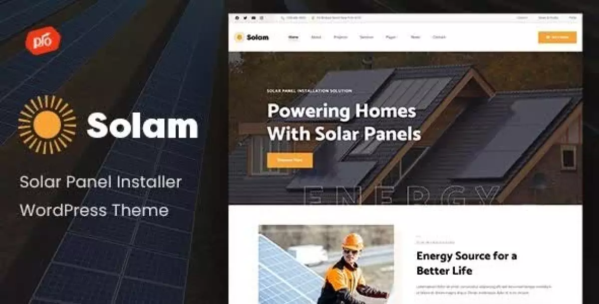 [WISH] Solam - Solar Panel Installer WordPress